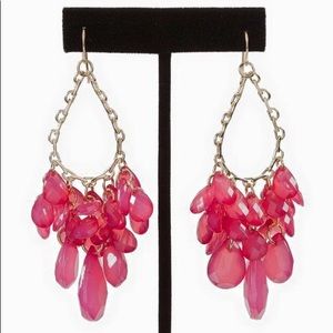 Hot pink earrings